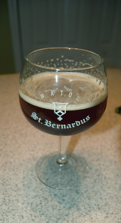 A Goblet of Ale! In this pic, the contents are Hump's Fiftieth Brew, not actually St. Bernardus beer